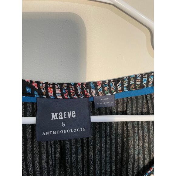 Maeve Anthropologie Madeira‎ Burnout Satin Printed Blouse - Picture 9 of 12